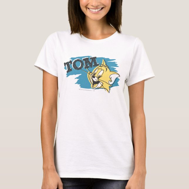 Camiseta Tom Logotipo Azul e Amarelo (Frente)