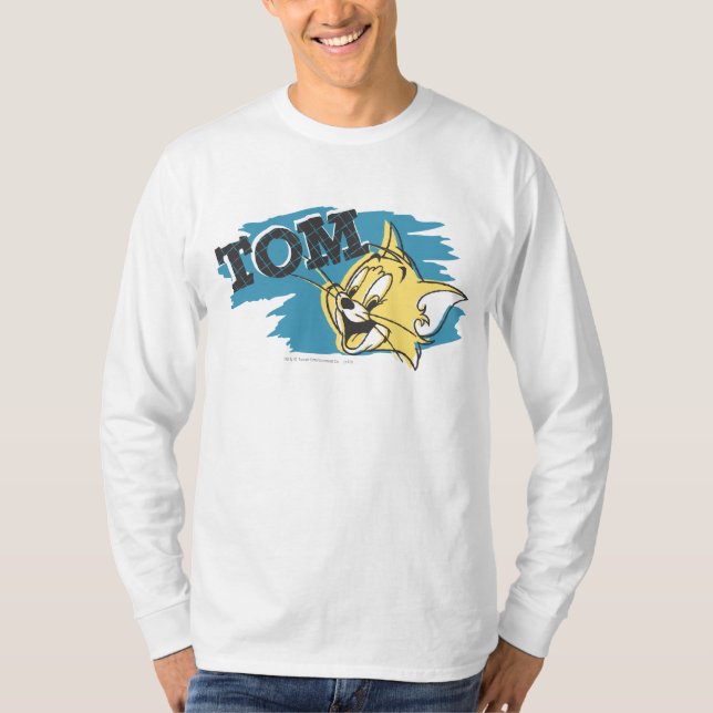 Camiseta Tom Logotipo Azul e Amarelo (Frente)