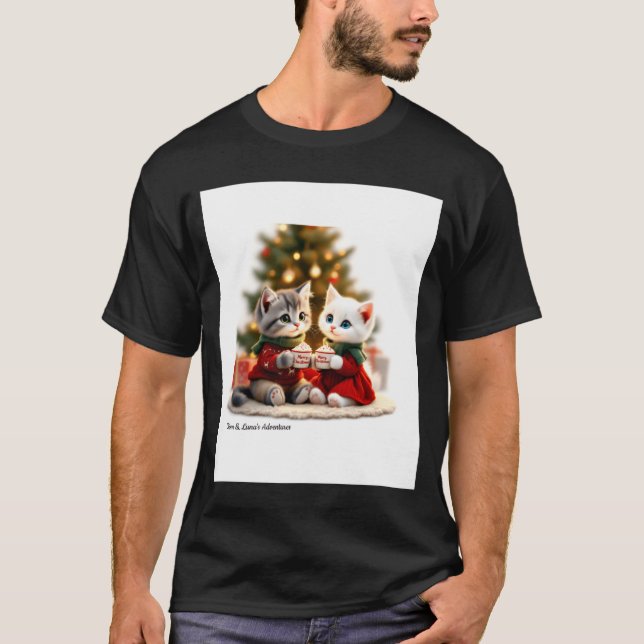 Camiseta Tom Luna Cozy Christmas Cocoa  (Frente)