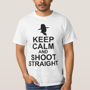 Camiseta Tom Mix mantem-se hetero calmo e do tiro
