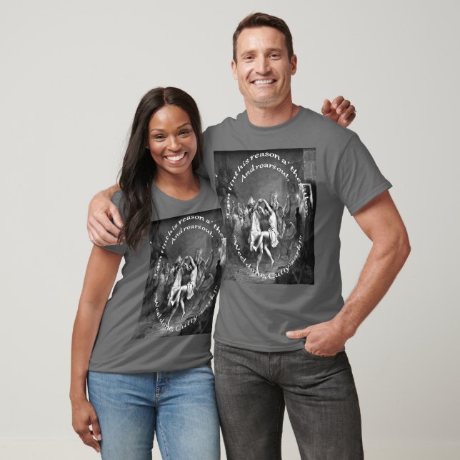 Camiseta Tom Perdeu Totalmente a Razão Burns Noite Cinza (Unissex)