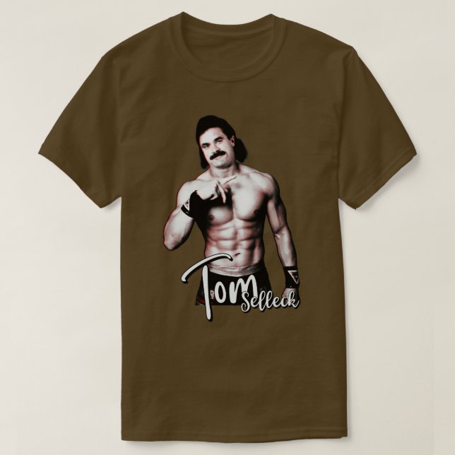 Camiseta Tom Selleck Sexy Design (Frente do Design)