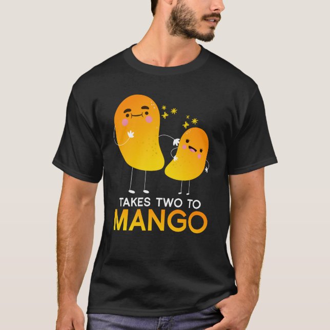 Camiseta Toma dois ao tango da fruta da manga (Frente)