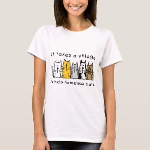 Camiseta Toma uma vila para ajudar gatos desabrigados