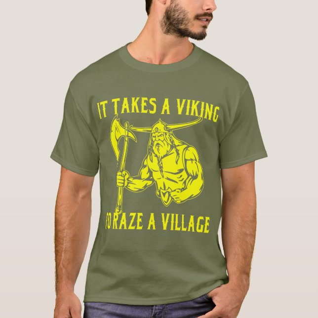 Camiseta Toma Viking para raze uma vila # (Frente)