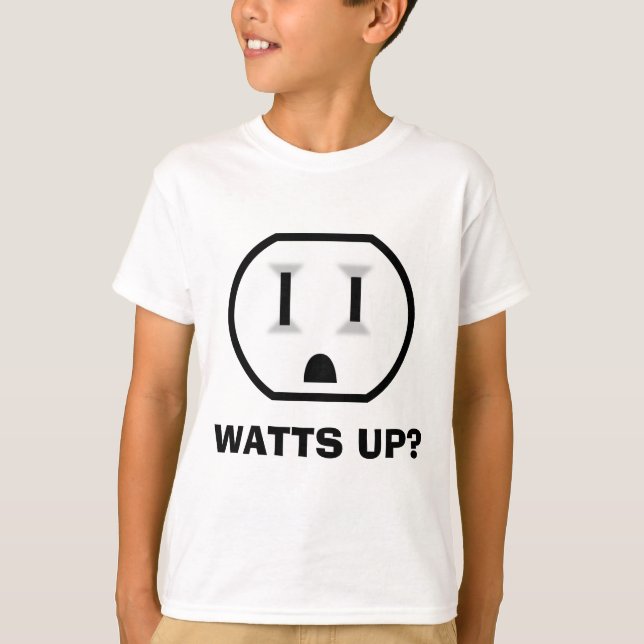 Camiseta Tomada Elétrica (Watts Up?) (Frente)
