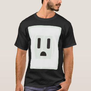 Camiseta Tomada Fácil De Tomada E Casal De Soquete Fecho De