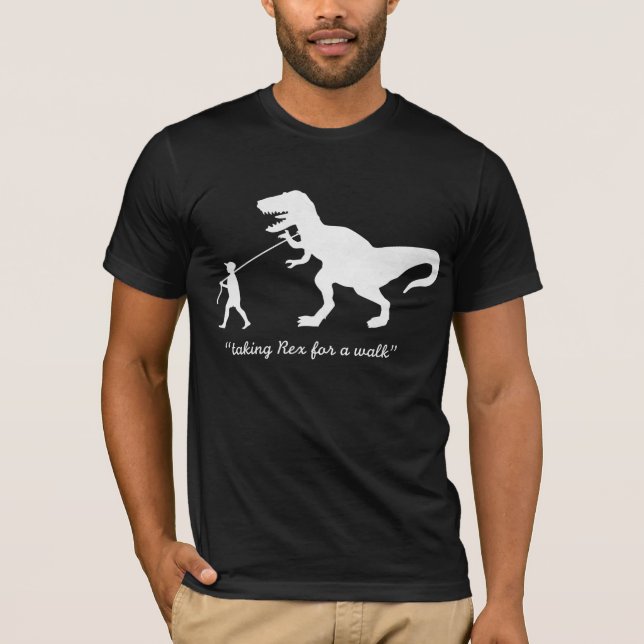 Camiseta tomando Rex para um t-shirt da caminhada - (Frente)