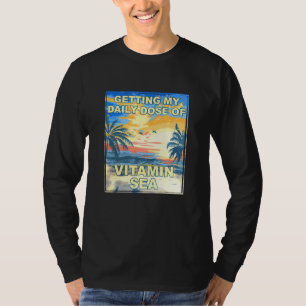 Camiseta Tomar A Minha Dose Diária De Vitamina Sea Beach Bu