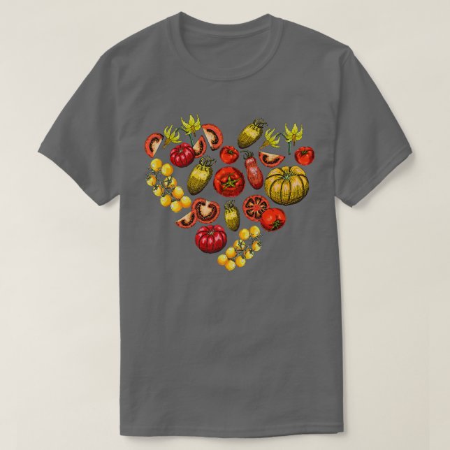 Camiseta Tomate Ama Tomate Jardineiro Vegetal (Frente do Design)