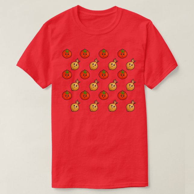 Camiseta Tomate Cinto E Cebolas (Frente do Design)
