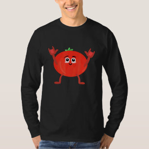 Camiseta Tomate Dançante Humor Vegetal Para Jardineiro Vega