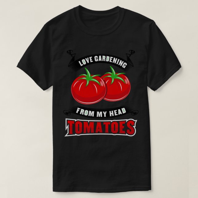 Camiseta Tomate de jardinagem Tomatohead (Frente do Design)