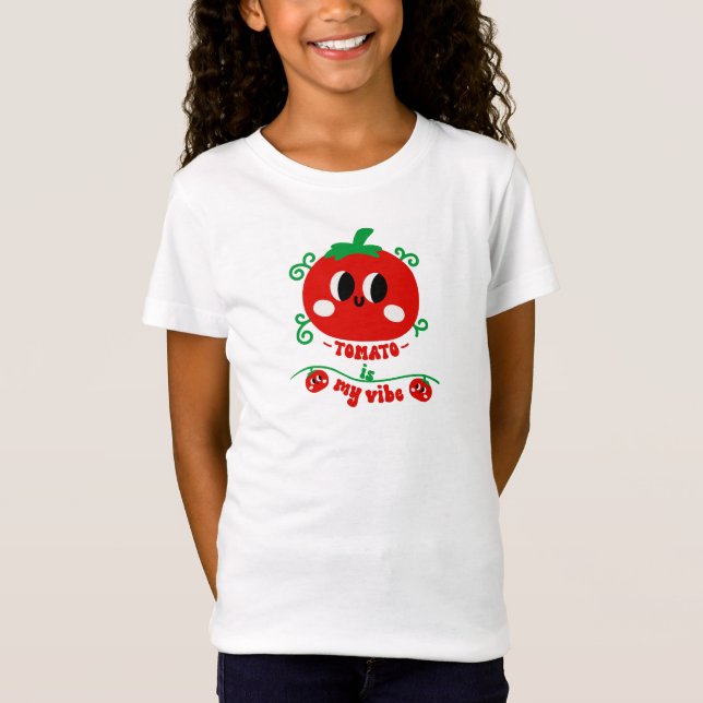 Camiseta Tomate Desenhado à Mão é Meu Estilo (Frente)