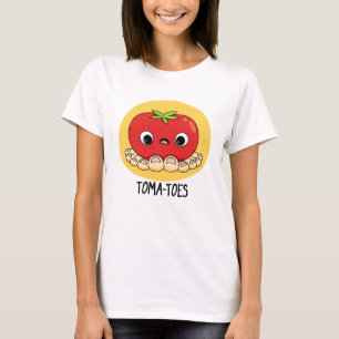 Camiseta Tomate Engraçado Com Toes Pun