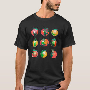 Camiseta Tomate Engraçado Tomate Desenhar De Mão Tomates Aq
