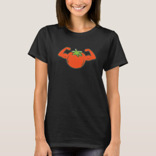 Camiseta Tomate Fruta Levantamento de Peso Musculação Acade