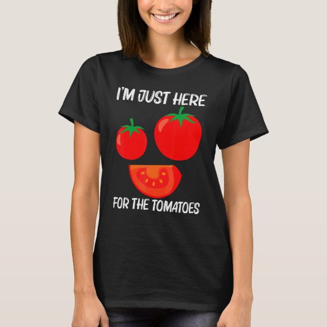 Camiseta Tomate legal Para Mulheres Saudáveis Comida De Ber (Frente)