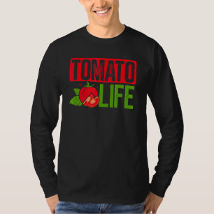 Camiseta Tomate Life Red Tomates Plantadores Agricultores