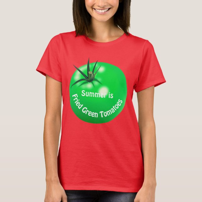 Camiseta Tomate tomates verdes fritos fofo verão (Frente)