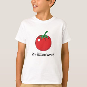 Camiseta Tomate Vermelho Adicionar seu texto