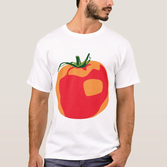 Camiseta Tomate vermelho grande (Frente)