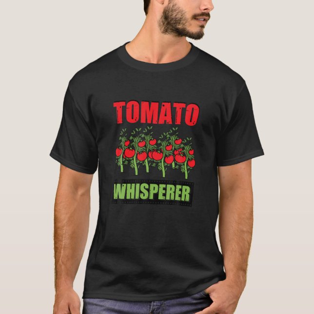 Camiseta Tomate Whisperer Master Tomato Grower Love Crescen (Frente)