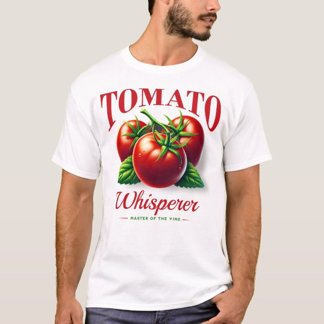Camiseta Tomate Whisperer Organic Gardening Lover (Frente)