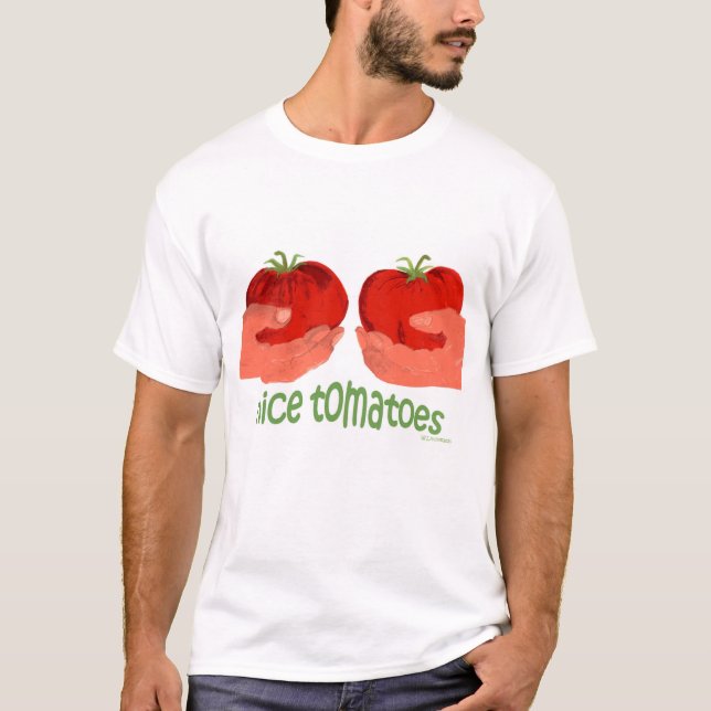 Camiseta tomates agradáveis (Frente)