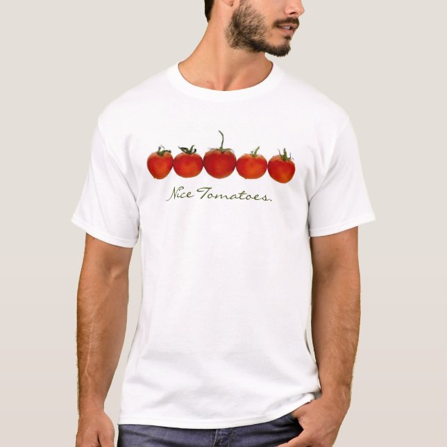 Camiseta Tomates agradáveis (Frente)
