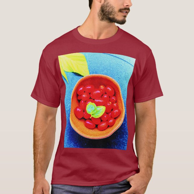 Camiseta "Tomates Ball" Foto Cuta. Compre agora (Frente)