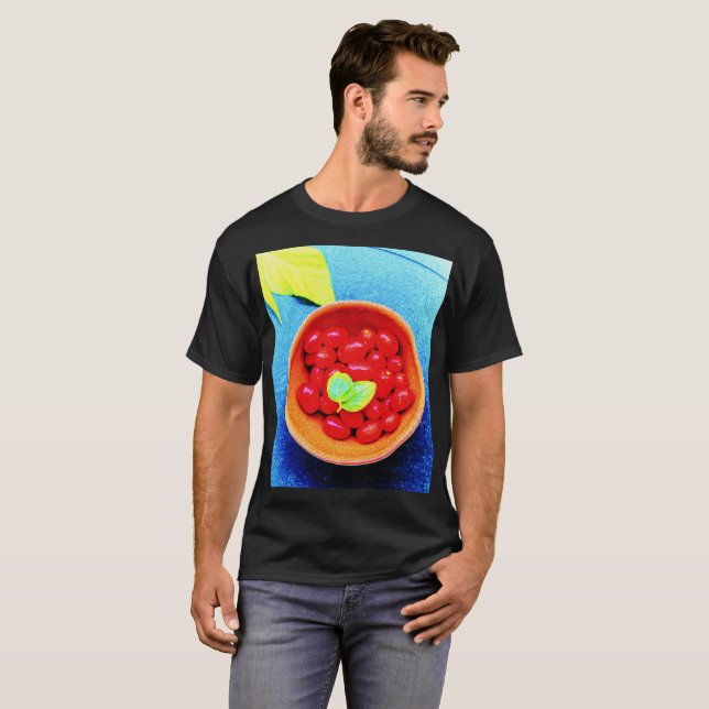 Camiseta "Tomates Ball" Foto Cuta. Compre agora (Frente Completa)