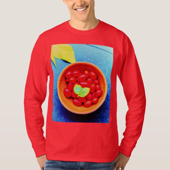 Camiseta "Tomates Ball" Foto Cuta. Compre agora (Frente)