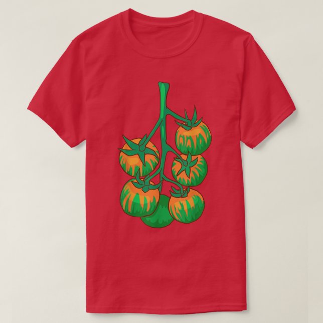 Camiseta Tomates de tomate amarelo Comida Vegan Veget (Frente do Design)