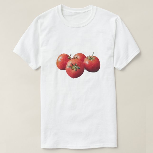 Camiseta Tomates deliciosos estão aqui (Frente do Design)