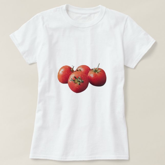Camiseta Tomates deliciosos estão aqui (Frente do Design)