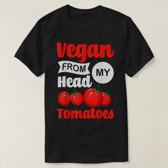 Camiseta Tomates Hortícolas Vegans Jardins Vegetarianos (Frente do Design)