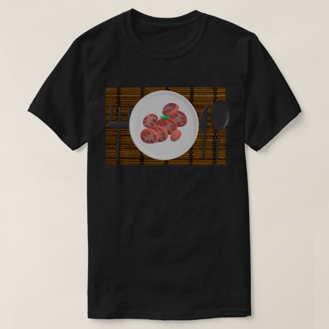 Camiseta Tomates num Prato (Frente do Design)