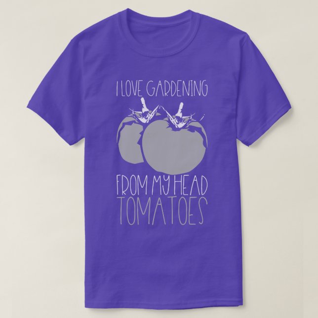 Camiseta Tomates para jardinagem 4 (Frente do Design)