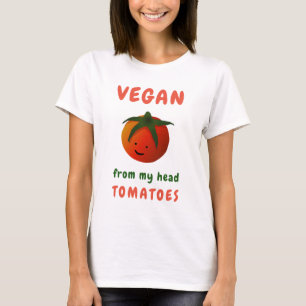 Camiseta Tomates Vegan Engraçados Da Minha Cabeça