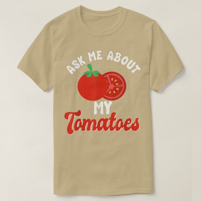Camiseta Tomates Vegans Jardins Hortícolas (Frente do Design)