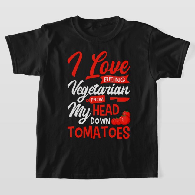 Camiseta Tomates Vegetable Vegans Gardeners Eu Adoro Ser V (Postura )