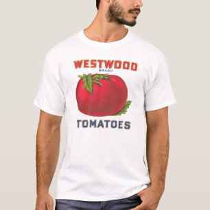 Camiseta Tomates Westwood - Etiqueta de Fruta de vindima