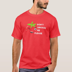 Camiseta Tomato Costume Não Esmague Tomate