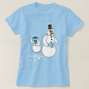 Camiseta Tombadilho do boneco de neve