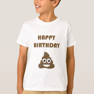 Camiseta Tombadilho feliz bonito engraçado Emoji da festa