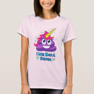 Camiseta Tombadilho nascido de Emoji do unicórnio