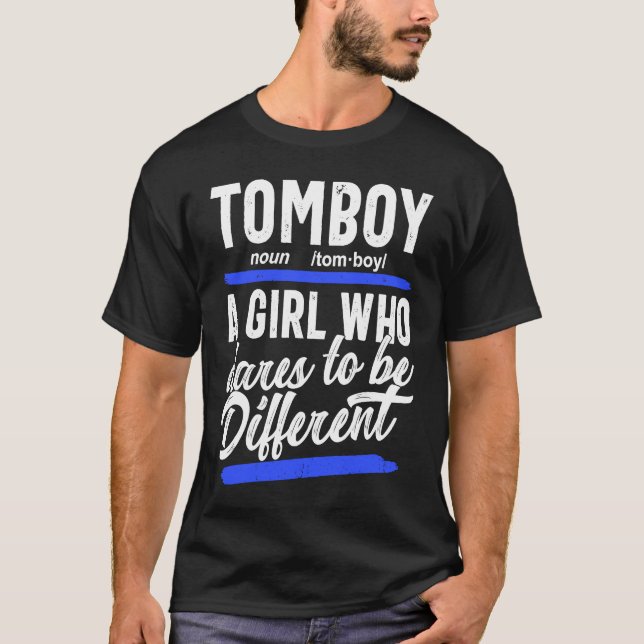 Camiseta Tomboy Garotas Tomboy Tee Womens Tomboy Tomboy (Frente)
