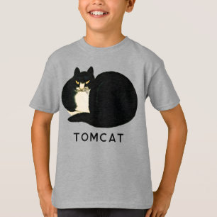 Camiseta Tomcat Chinês Qing Dinastia Black Manchu Cat
