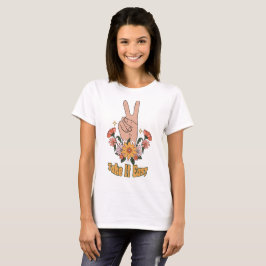 Camiseta Tome as Coisas Fácil Boho Floral